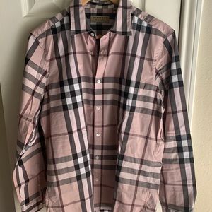 Authentic Men’s Pink Burberry Shirt